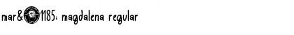 Download Marҡ Magdalena Regular Font Title Preview