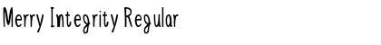Download Merry Integrity Regular Font Title Preview