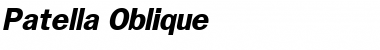 Download Patella Oblique Font Title Preview