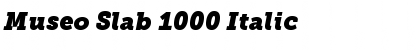 Download Museo Slab 1000 Italic Font