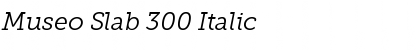Download Museo Slab 300 Italic Font