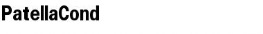 Download PatellaCond Normal Font Title Preview