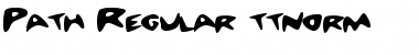 Download Path Regular Font Title Preview