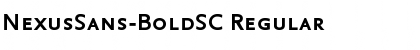 Download NexusSans-BoldSC Regular Font
