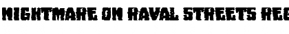 Download Nightmare on Raval Streets Font