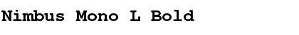 Download Nimbus Mono L Bold Font