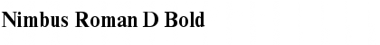 Download Nimbus Roman D Bold Font