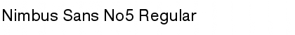 Download Nimbus Sans No5 Regular Font