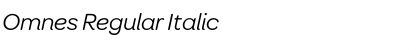 Download Omnes Regular Italic Font