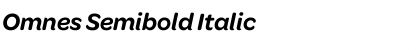 Download Omnes Semibold Italic Font
