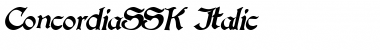 Download ConcordiaSSK Italic Font Title Preview