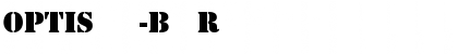 Download OPTIStencil-Bold Regular Font Title Preview