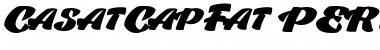 Download Casat Cap Fat PERSONAL USE Regular Font Title Preview