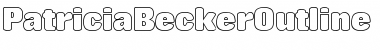 Download PatriciaBeckerOutline Regular Font Title Preview