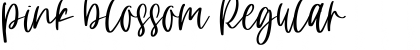 Download pink blossom Regular Font Title Preview