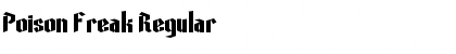 Download Poison Freak Regular Font Title Preview