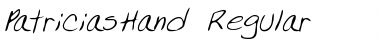 Download PatriciasHand Regular Font Title Preview