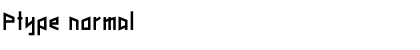 Download Ptype normal Font Title Preview