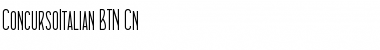 Download ConcursoItalian BTN Cn Regular Font Title Preview