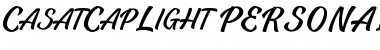 Download Casat Cap Light PERSONAL USE Regular Font Title Preview