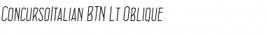 Download ConcursoItalian BTN Lt Oblique Font Title Preview