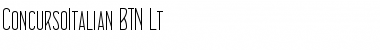 Download ConcursoItalian BTN Lt Regular Font Title Preview