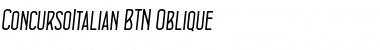 Download ConcursoItalian BTN Oblique Font Title Preview