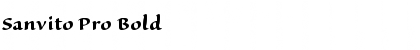Download Sanvito Pro Bold Font Title Preview