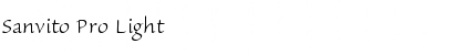 Download Sanvito Pro Light Font Title Preview