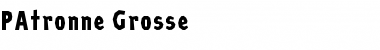 Download PAtronne Grosse Font Title Preview
