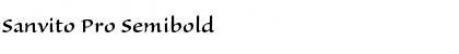 Download Sanvito Pro Semibold Font Title Preview