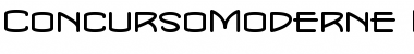 Download ConcursoModerne BTN Wide Regular Font Title Preview