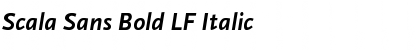 Download Scala Sans Bold LF Italic Font