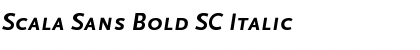 Download Scala Sans Bold SC Italic Font