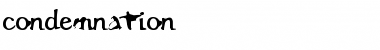 Download Condemnation Regular Font Title Preview
