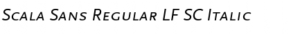 Download Scala Sans Regular LF SC Italic Font