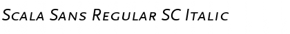 Download Scala Sans Regular SC Italic Font