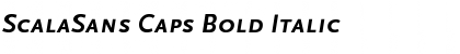 Download ScalaSans Caps Bold Italic Font