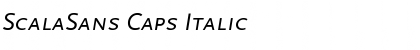 Download ScalaSans Caps Italic Font