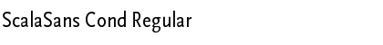 Download ScalaSans Cond Regular Font