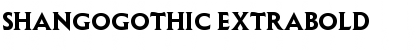 Download ShangoGothic ExtraBold Font Title Preview