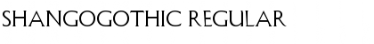 Download ShangoGothic Regular Font Title Preview