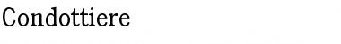Download Condottiere Regular Font Title Preview