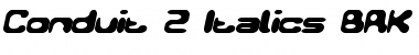 Download Conduit 2 Italics BRK Regular Font Title Preview