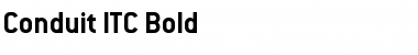 Download Conduit ITC Bold Font Title Preview