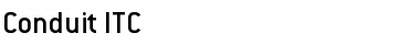 Download Conduit ITC Regular Font Title Preview