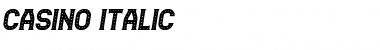 Download Casino Italic Font Title Preview