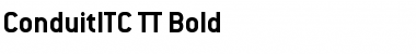 Download ConduitITC TT Bold Font Title Preview