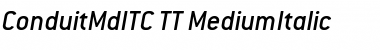 Download ConduitMdITC TT MediumItalic Font Title Preview