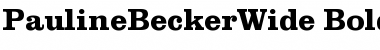 Download PaulineBeckerWide Bold Font Title Preview
